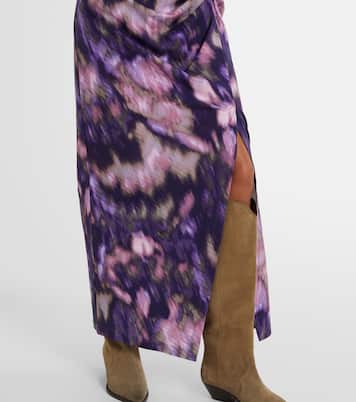 Robe longue Nadela imprimée en coton | Marant Etoile