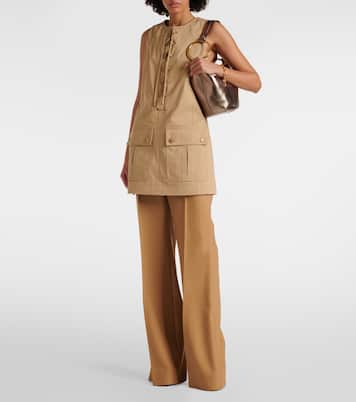 Cotton satin minidress | Chloé