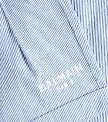 Logo cotton-blend Bermuda shorts | Balmain Kids