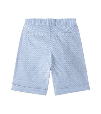 Logo cotton-blend Bermuda shorts | Balmain Kids