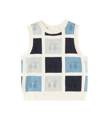 Elda cotton and cashmere sweater vest | Bonpoint