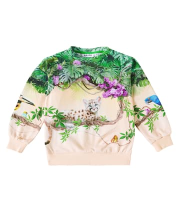 Maxi printed cotton jersey sweatshirt | Molo