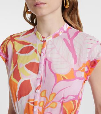 Bedrucktes Midikleid Kora aus Baumwolle | Poupette St Barth