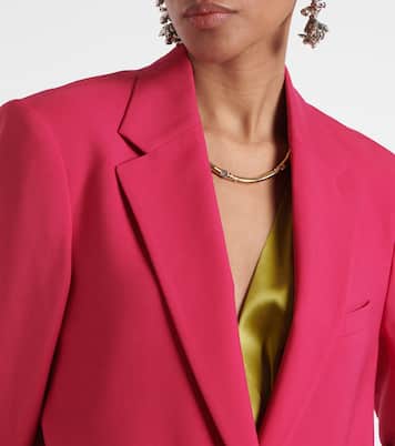 Oversize-Blazer aus Wolle und Mohair | Dries Van Noten