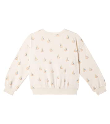 Printed cotton-blend fleece sweatshirt | Rylee + Cru