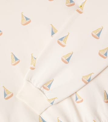 Printed cotton-blend fleece sweatshirt | Rylee + Cru