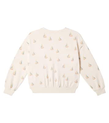 Printed cotton-blend fleece sweatshirt | Rylee + Cru