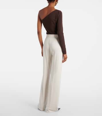 Gerade High-Rise-Hose Dinda aus Jersey | Max Mara