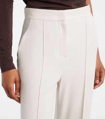 Gerade High-Rise-Hose Dinda aus Jersey | Max Mara