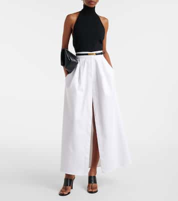 Cotton-blend gabardine maxi skirt | Max Mara