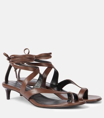 Aimee 35 leather thong sandals | Khaite