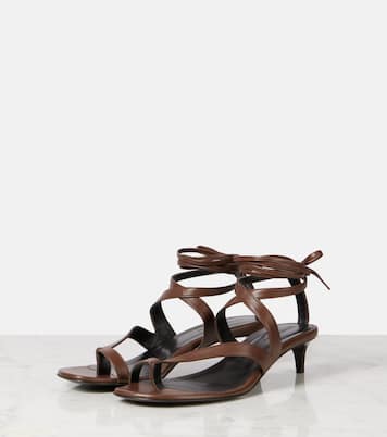 Aimee 35 leather thong sandals | Khaite