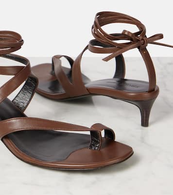 Aimee 35 leather thong sandals | Khaite