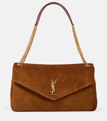 Calypso Large suede shoulder bag | Saint Laurent
