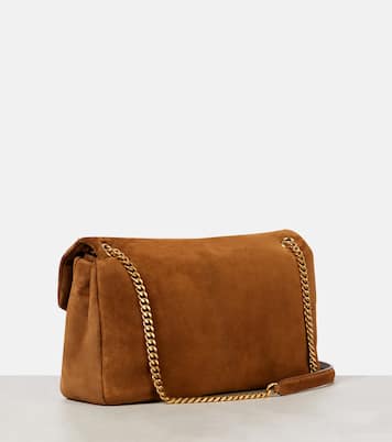 Calypso Large suede shoulder bag | Saint Laurent