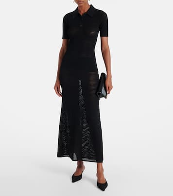 Midirock aus Pointelle-Strick | Victoria Beckham