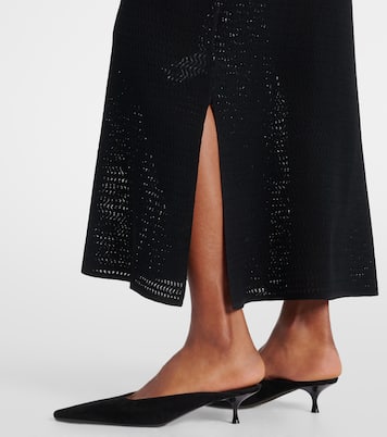 Midirock aus Pointelle-Strick | Victoria Beckham