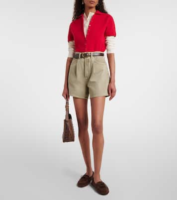 Rhoda high-rise denim shorts | Agolde