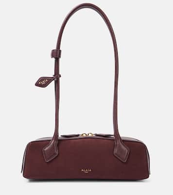 Le Teckel Small suede shoulder bag | Alaïa