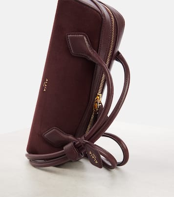 Le Teckel Small suede shoulder bag | Alaïa