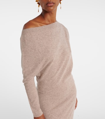 Vestido largo Kasos de cachemir drapeado | Altuzarra