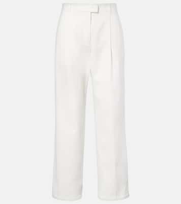 Neriah cotton and cashmere straight pants | The Row