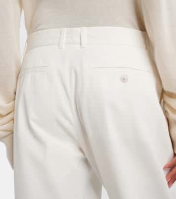 Neriah cotton and cashmere straight pants | The Row