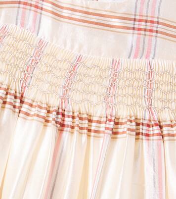 Baby Maruska floral smocked silk dress | Bonpoint