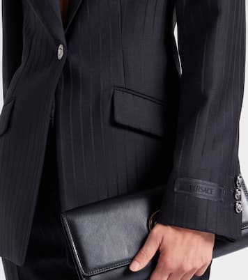 Pinstripe virgin wool blazer | Versace