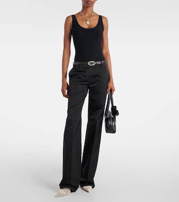 Scalloped open-back bodysuit | Magda Butrym