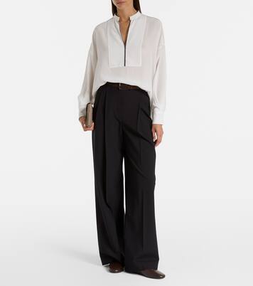 Monili silk blouse | Brunello Cucinelli
