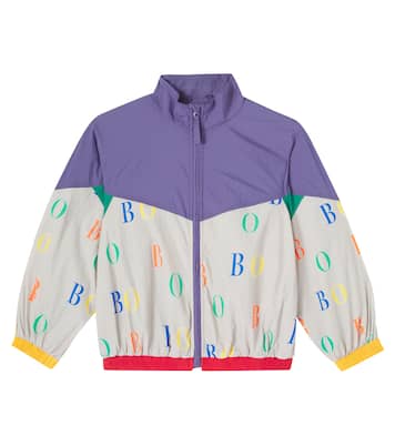 Logo printed colorblocked jacket | Bobo Choses