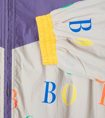 Logo printed colorblocked jacket | Bobo Choses