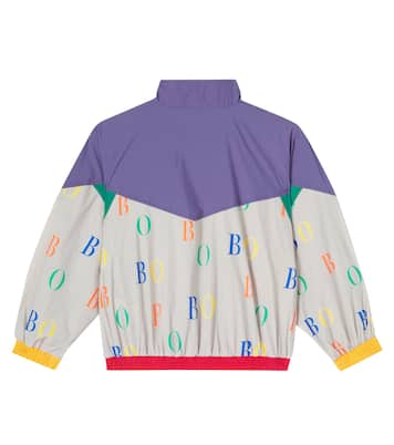Logo printed colorblocked jacket | Bobo Choses