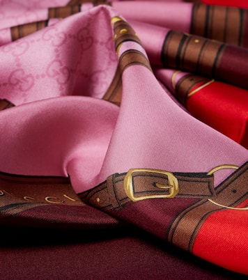 Printed silk scarf | Gucci