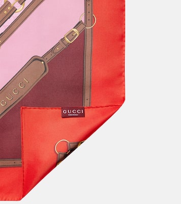 Printed silk scarf | Gucci