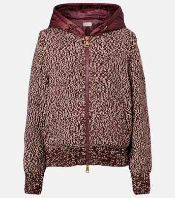 Marled-knit virgin wool jacket | Moncler