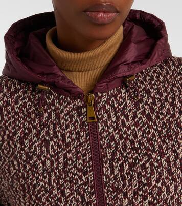 Marled-knit virgin wool jacket | Moncler