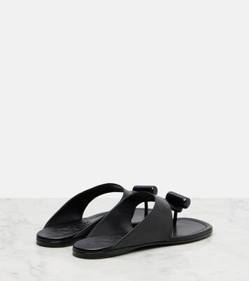 Toggle leather thong sandals | Loewe