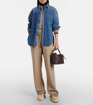 Plateau-Sneakers H-Stripes aus Veloursleder | Hogan