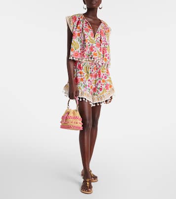 Banana Flowers printed cotton blouse | Farm Rio