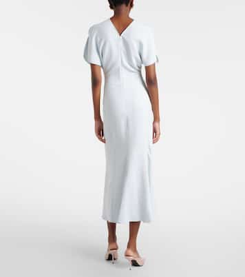 Vestido midi fruncido | Victoria Beckham