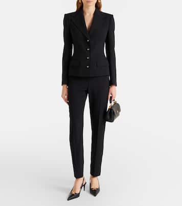 Wool-blend slim pants | Dolce&Gabbana