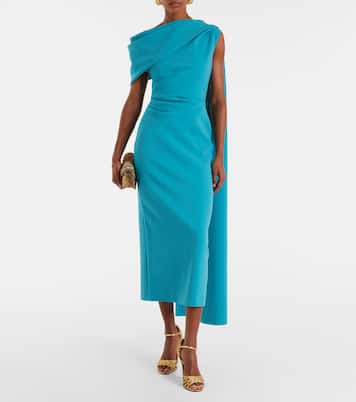 Robe midi Maite en crêpe | Roksanda