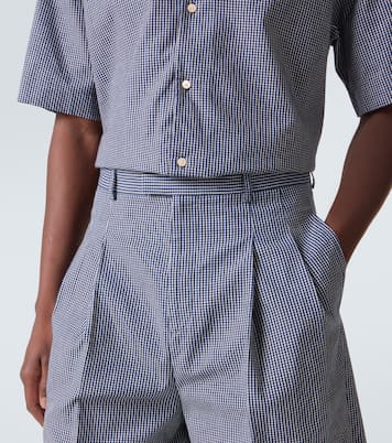 Checked cotton Bermuda shorts | Givenchy