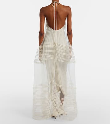 Epi halterneck tulle maxi dress | Jacquemus