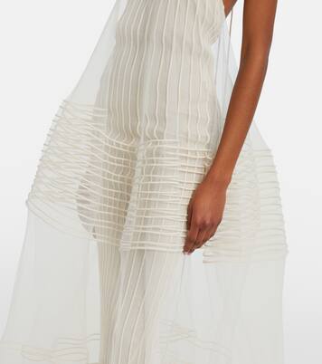 Epi halterneck tulle maxi dress | Jacquemus