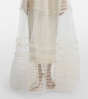 Epi halterneck tulle maxi dress | Jacquemus