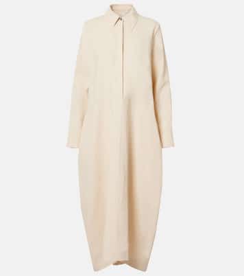 Oversized linen shirt dress | Jil Sander