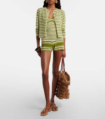 Cardigan Cinta rayé en coton mélangé | Faithfull